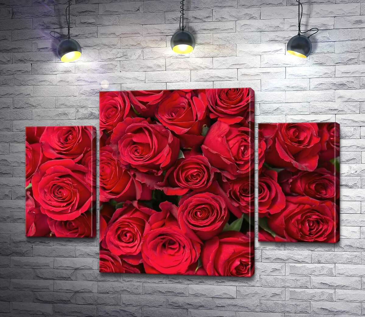 

Модульная картина ArtPoster Розы в багряном ковре 131x88 см Модуль №7