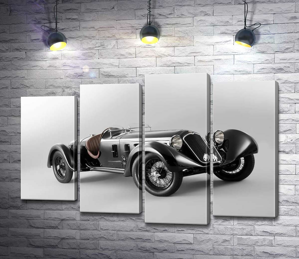 

Модульная картина ArtPoster Ретро-автомобиль Alfa Romeo 6C 80x54 см Модуль №21