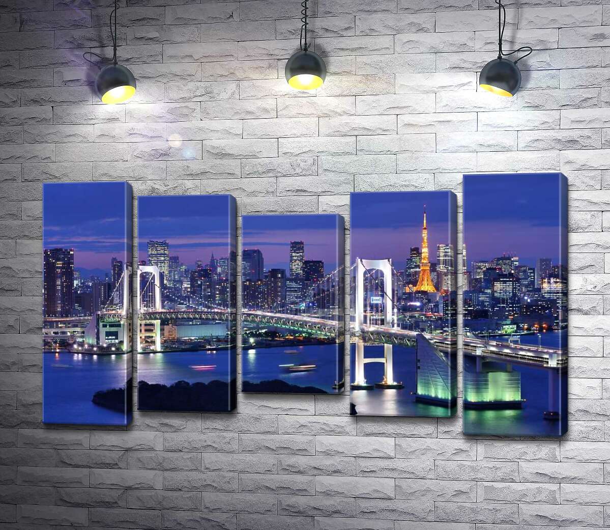 

Модульная картина ArtPoster Свет радужного моста в Токио 130x75 см Модуль №28