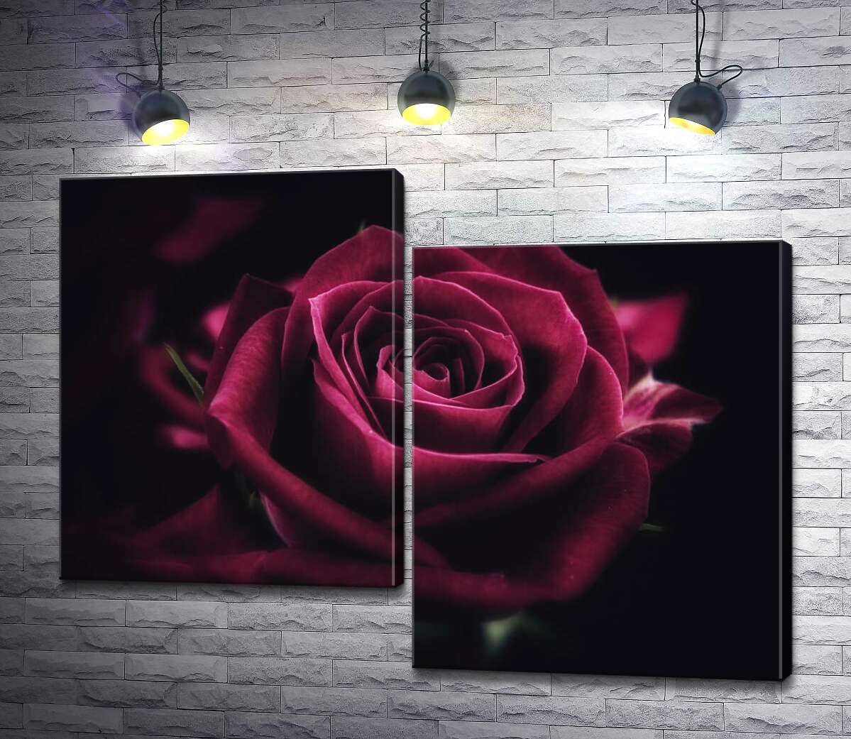 

Модульная картина ArtPoster Роскошный цветок розы оттенка румба 100x76 см Модуль №5