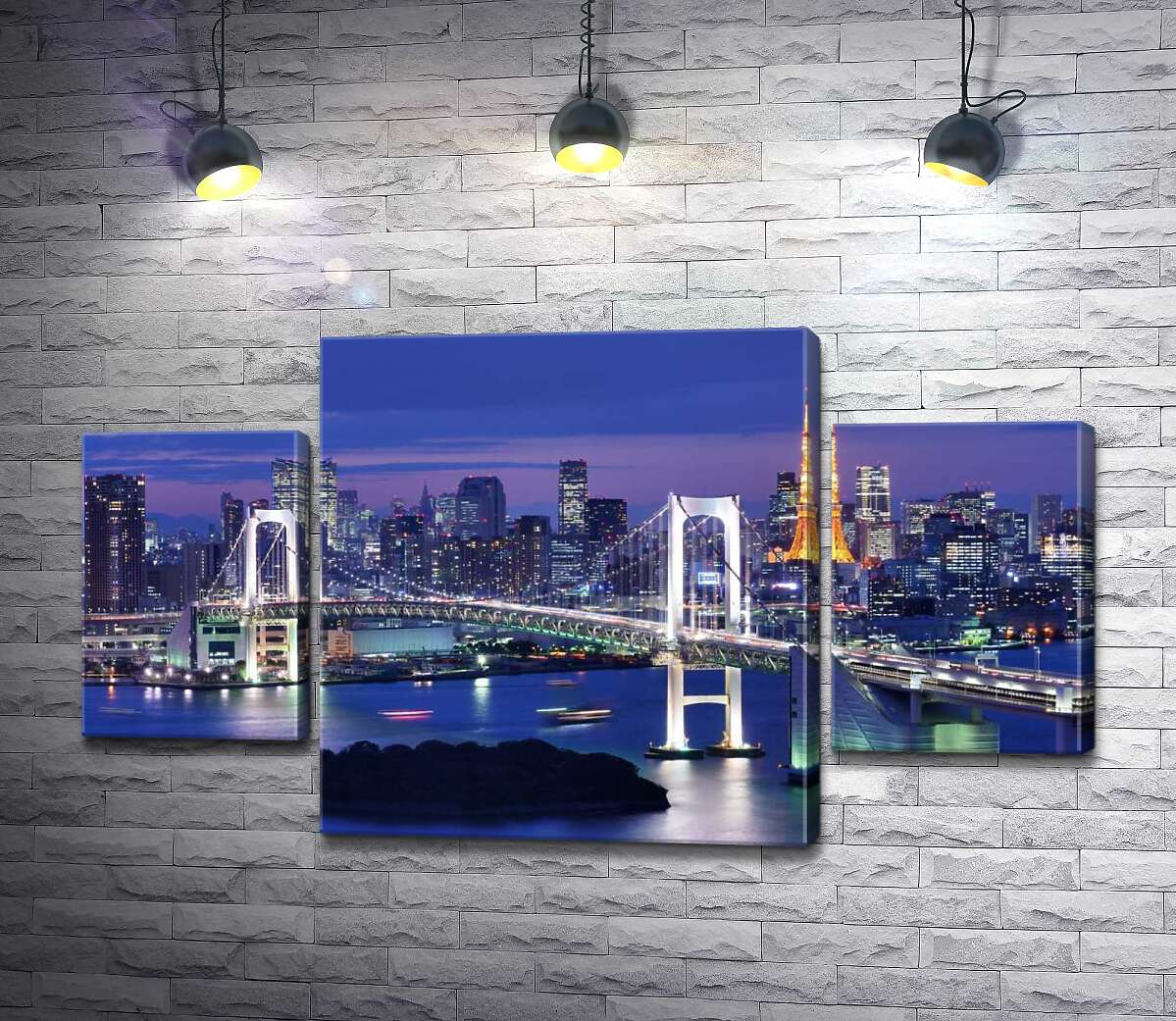 

Модульная картина ArtPoster Свет радужного моста в Токио 80x48 см Модуль №7