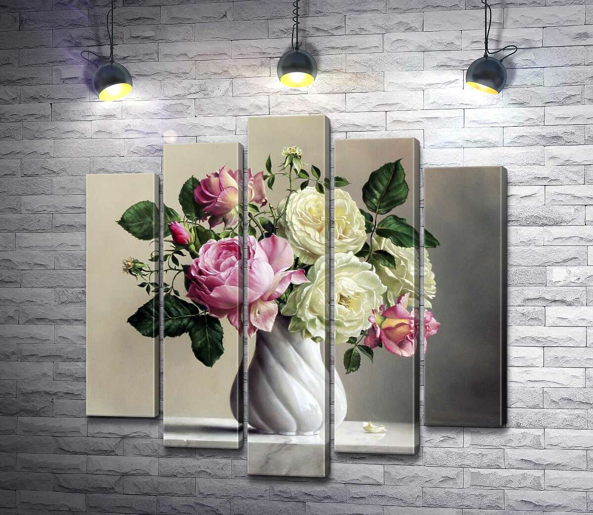 

Модульная картина ArtPoster Розы в вазе - Питер Вагеманс (Pieter Wagemans) 100x100 см Модуль №26