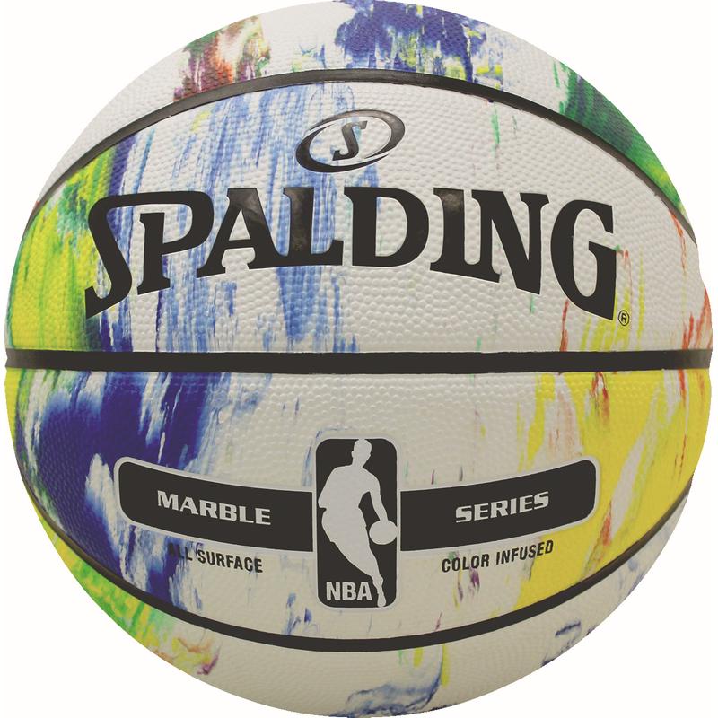 

Мяч баскетбольный Spalding NBA Marble Black White Outdoor Size 7 Разноцветный Original