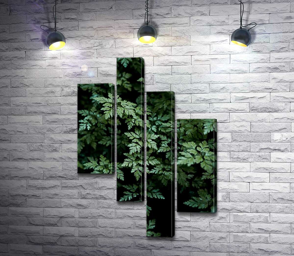 

Модульная картина ArtPoster Таинственные кусты папоротника 100x151 см Модуль №20
