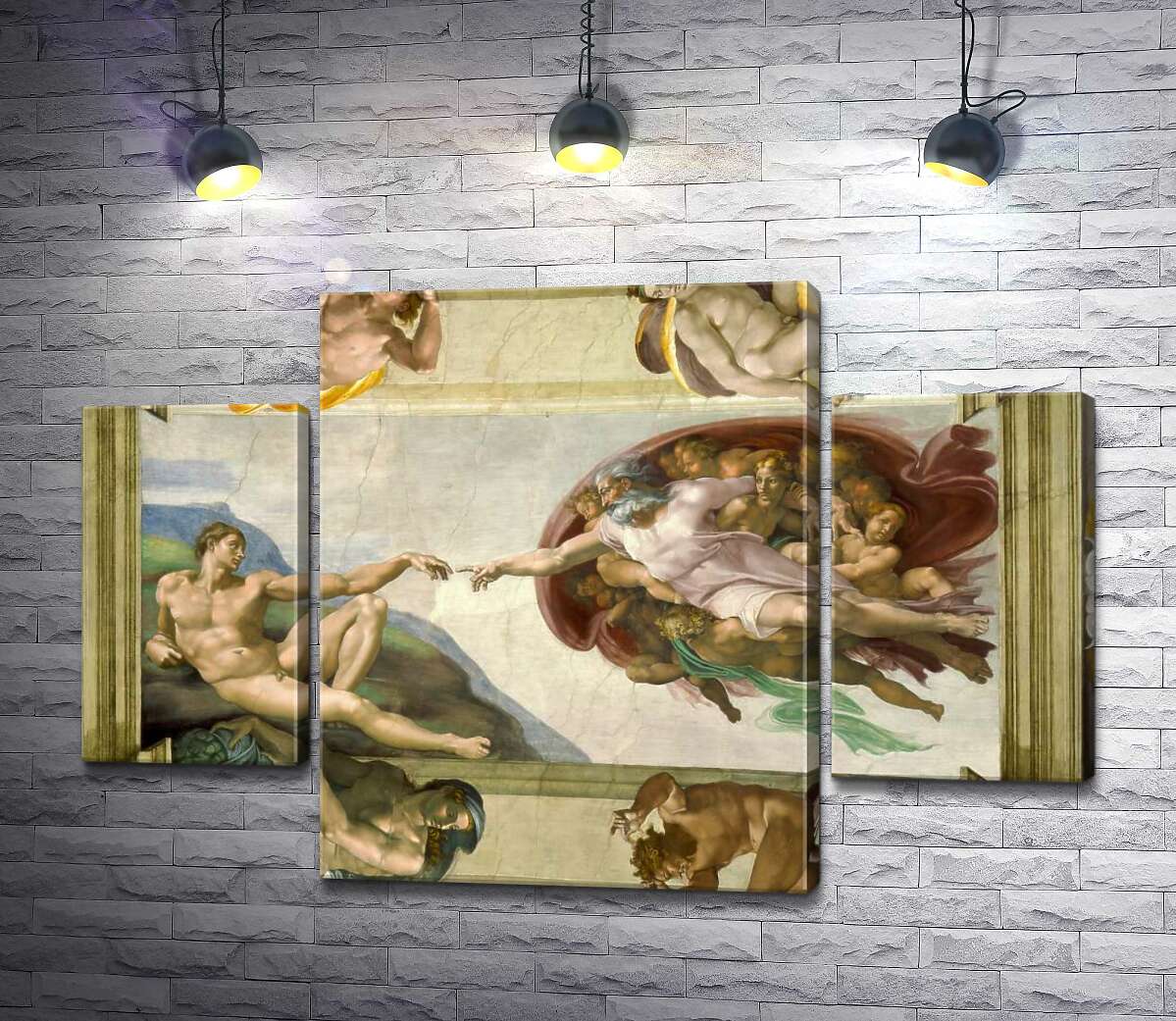 

Модульная картина ArtPoster Создание Адама (La creazione di Adamo) - Микеланджело Буонарроти (Michelangelo Buonarroti) 100x69 см Модуль №7