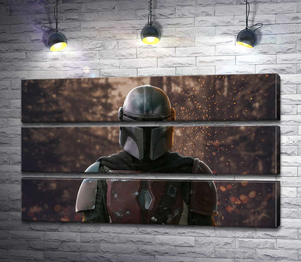 

Модульная картина ArtPoster Сильный рыцарь в доспехах возвращается из боя 130x75 см Модуль №13