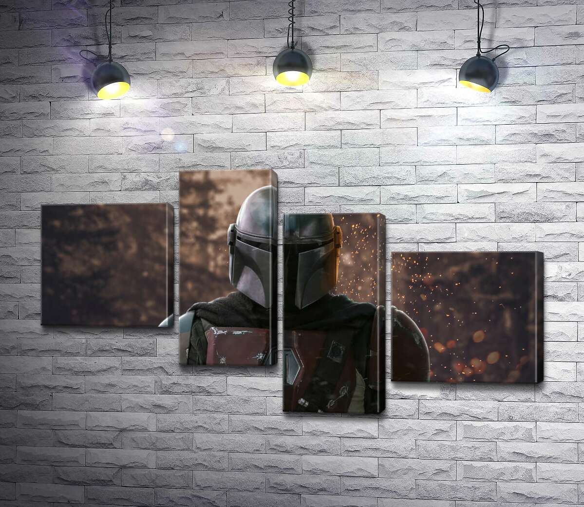 

Модульная картина ArtPoster Сильный рыцарь в доспехах возвращается из боя 100x57 см Модуль №20
