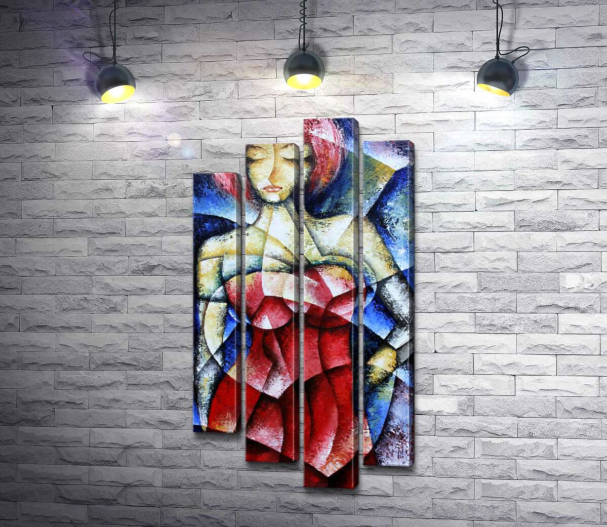 

Модульная картина ArtPoster Смелый образ девушки в красном костюме 100x200 см Модуль №21