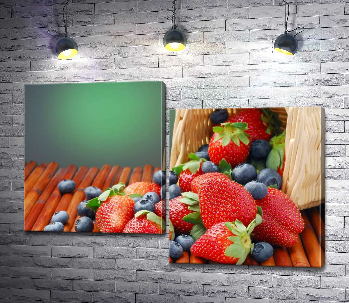 

Модульная картина ArtPoster Сладкий вкус сочных клубники и черники 100x68 см Модуль №5