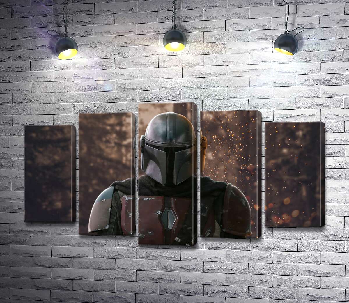 

Модульная картина ArtPoster Сильный рыцарь в доспехах возвращается из боя 100x58 см Модуль №26