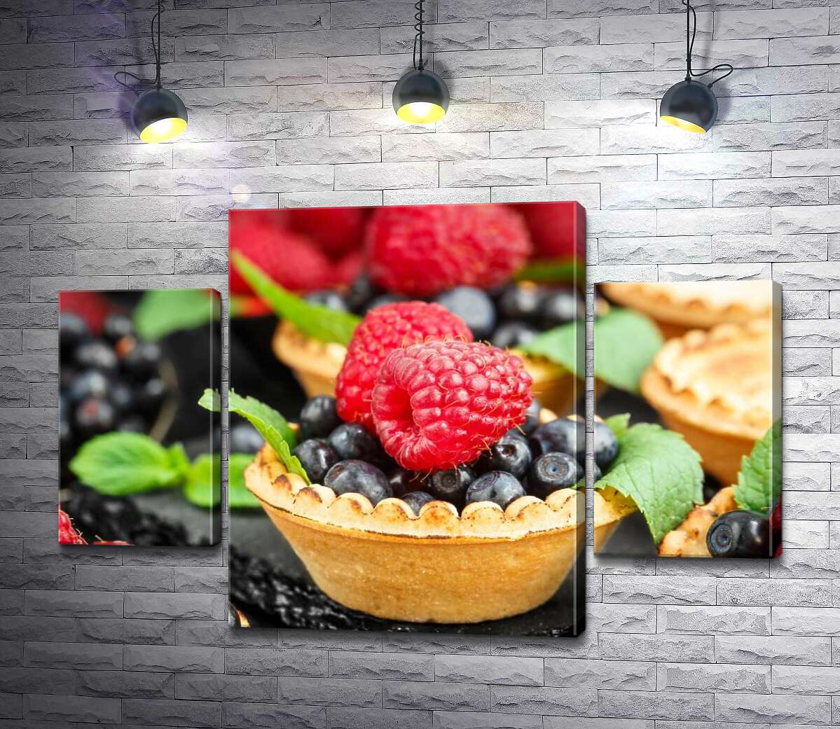 

Модульная картина ArtPoster Тарталетки со вкусом лета в ягодных начинках 80x54 см Модуль №7