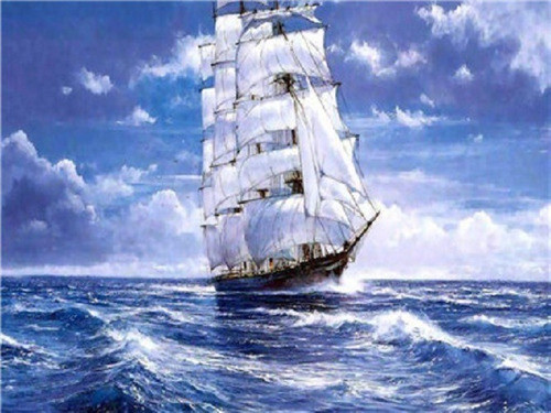 

Картина по номерам JO Y5732 40*50 см Яхта на море