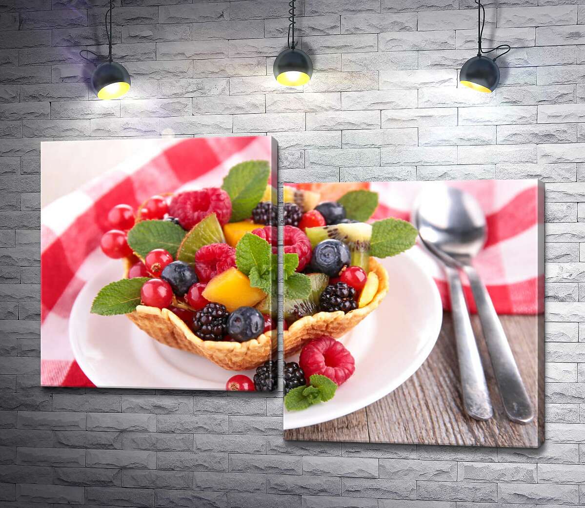 

Модульная картина ArtPoster Фруктово-ягодные цвета лета в тарталетке 100x68 см Модуль №5