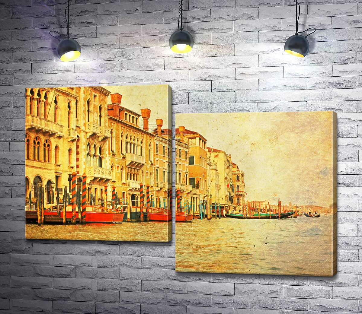 

Модульная картина ArtPoster Традиционный венецианский причал на Гранд-канале (The Grand Canal) 130x87 см Модуль №5