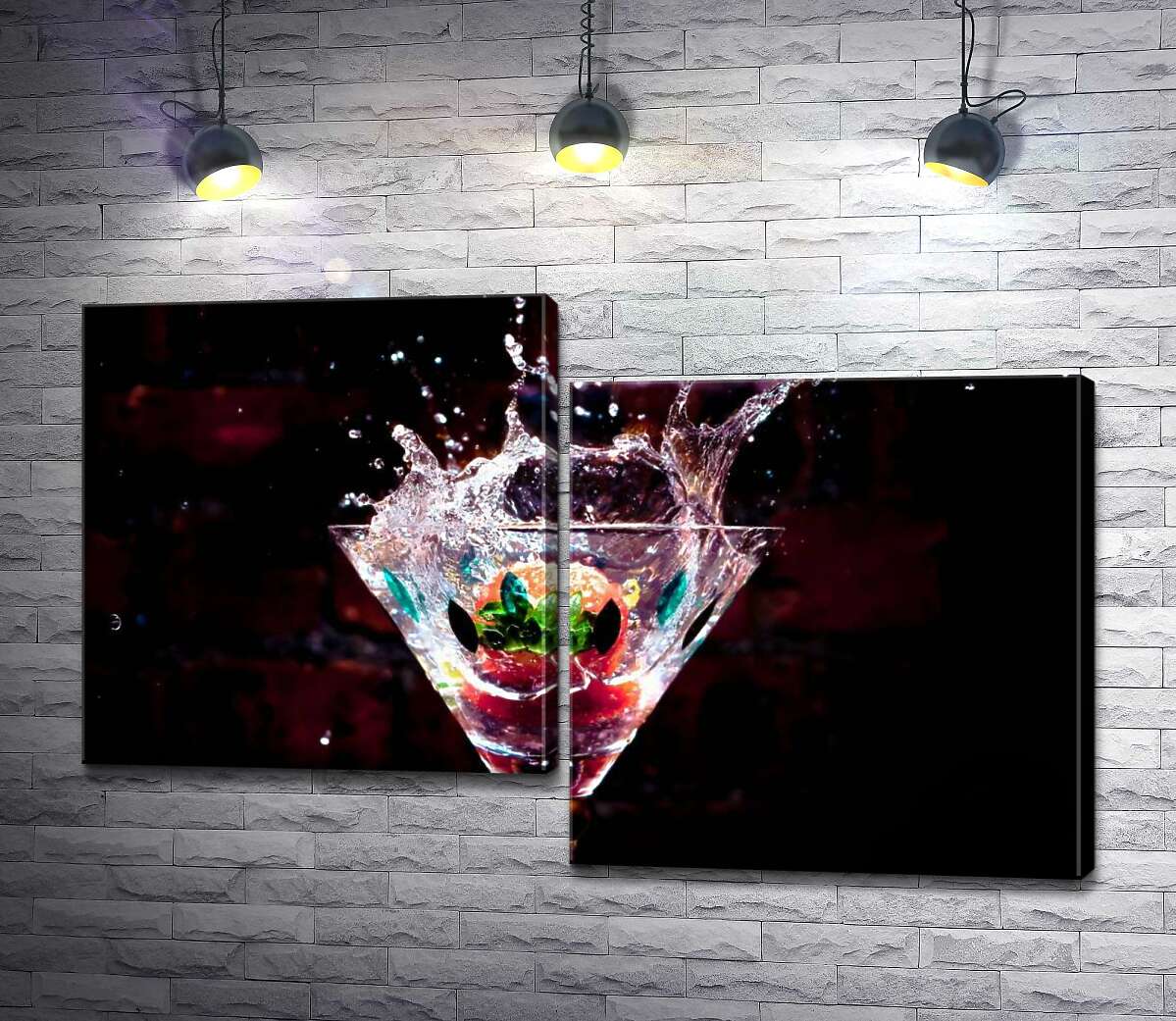 

Модульная картина ArtPoster Фейерверк цитрусовых в бокале коктейля 100x64 см Модуль №5