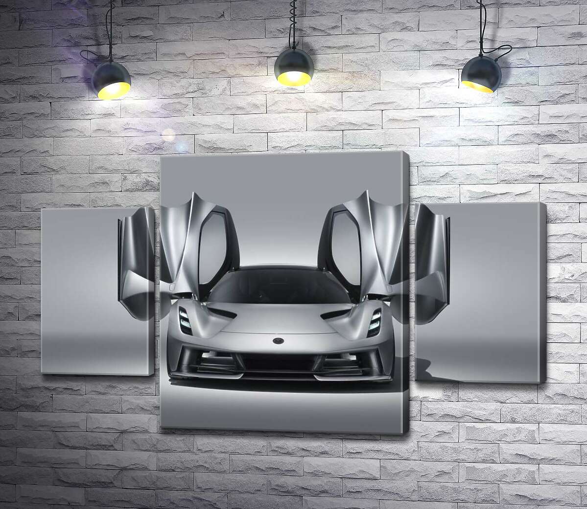 

Модульная картина ArtPoster Утонченность форм спортивного автомобиля Lotus Evija 131x83 см Модуль №7
