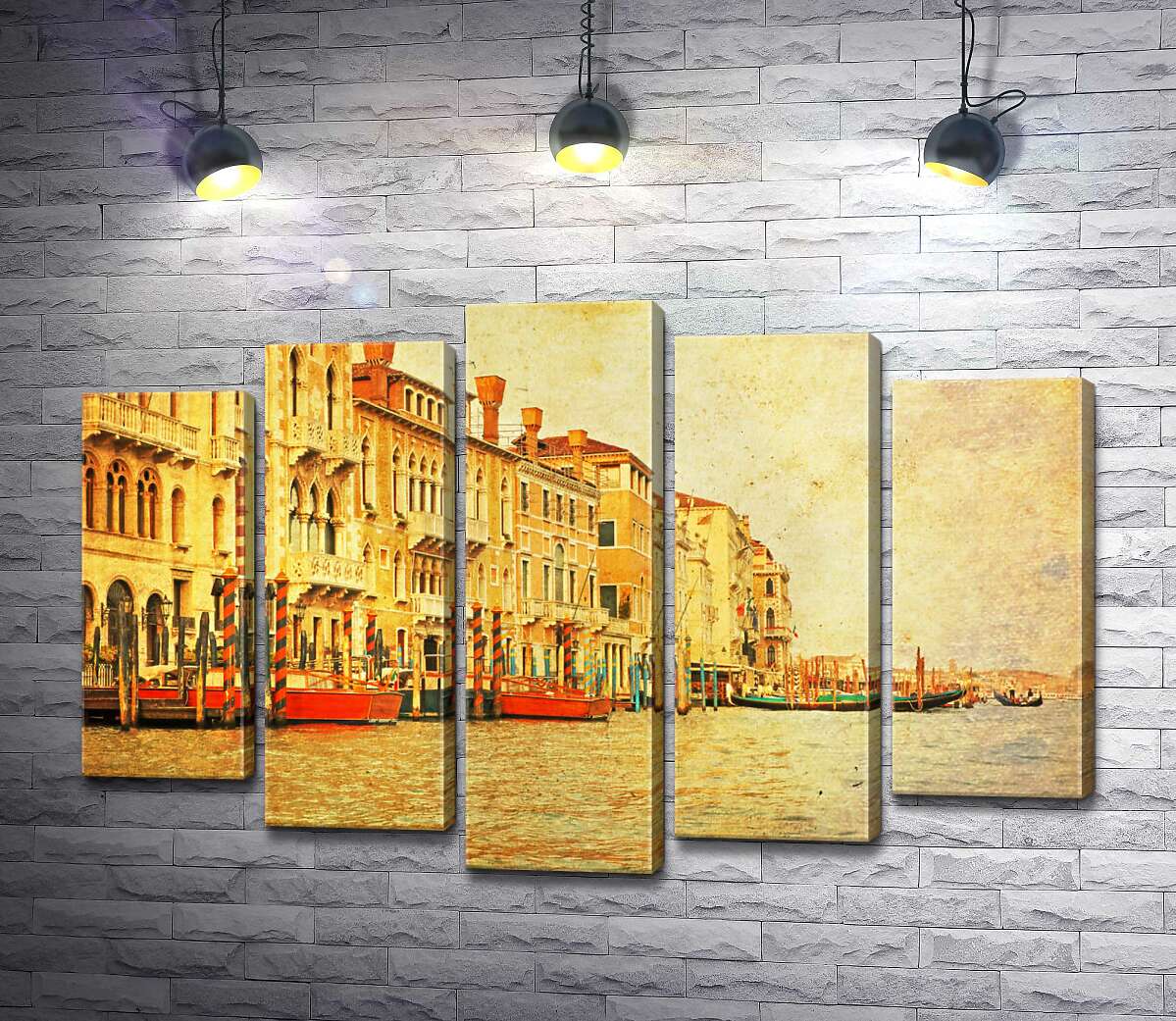 

Модульная картина ArtPoster Традиционный венецианский причал на Гранд-канале (The Grand Canal) 100x68 см Модуль №26