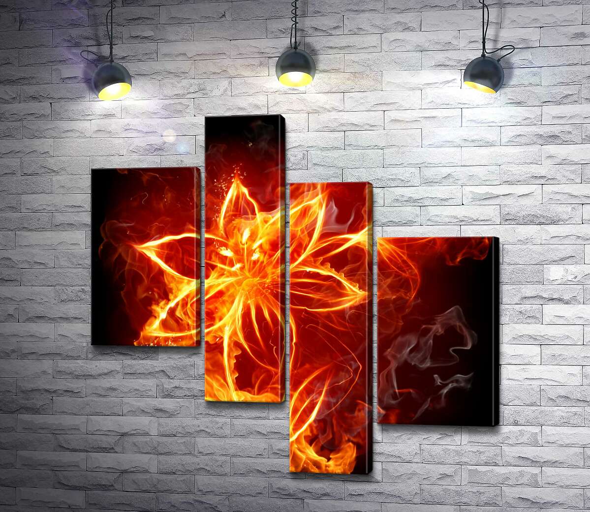 

Модульная картина ArtPoster Тонкие лепестки пламенной лилии 100x100 см Модуль №20