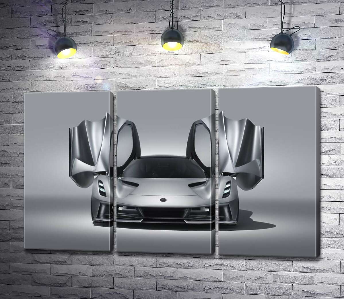 

Модульная картина ArtPoster Утонченность форм спортивного автомобиля Lotus Evija 132x81 см Модуль №11