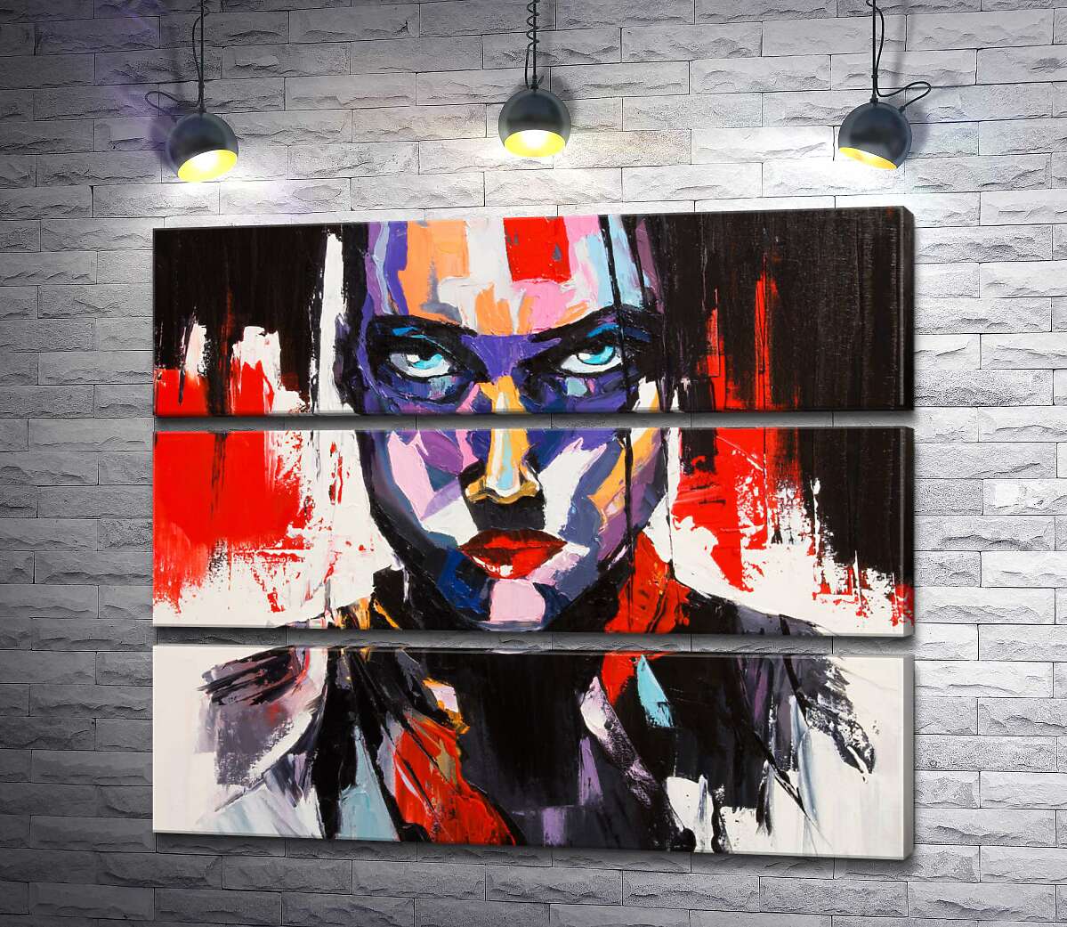 

Модульная картина ArtPoster Уверенный взгляд сильной девушки 72x60 см Модуль №13
