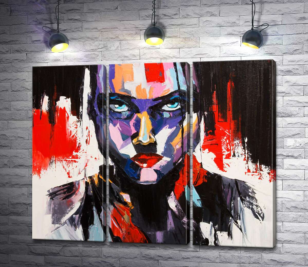 

Модульная картина ArtPoster Уверенный взгляд сильной девушки 132x108 см Модуль №11