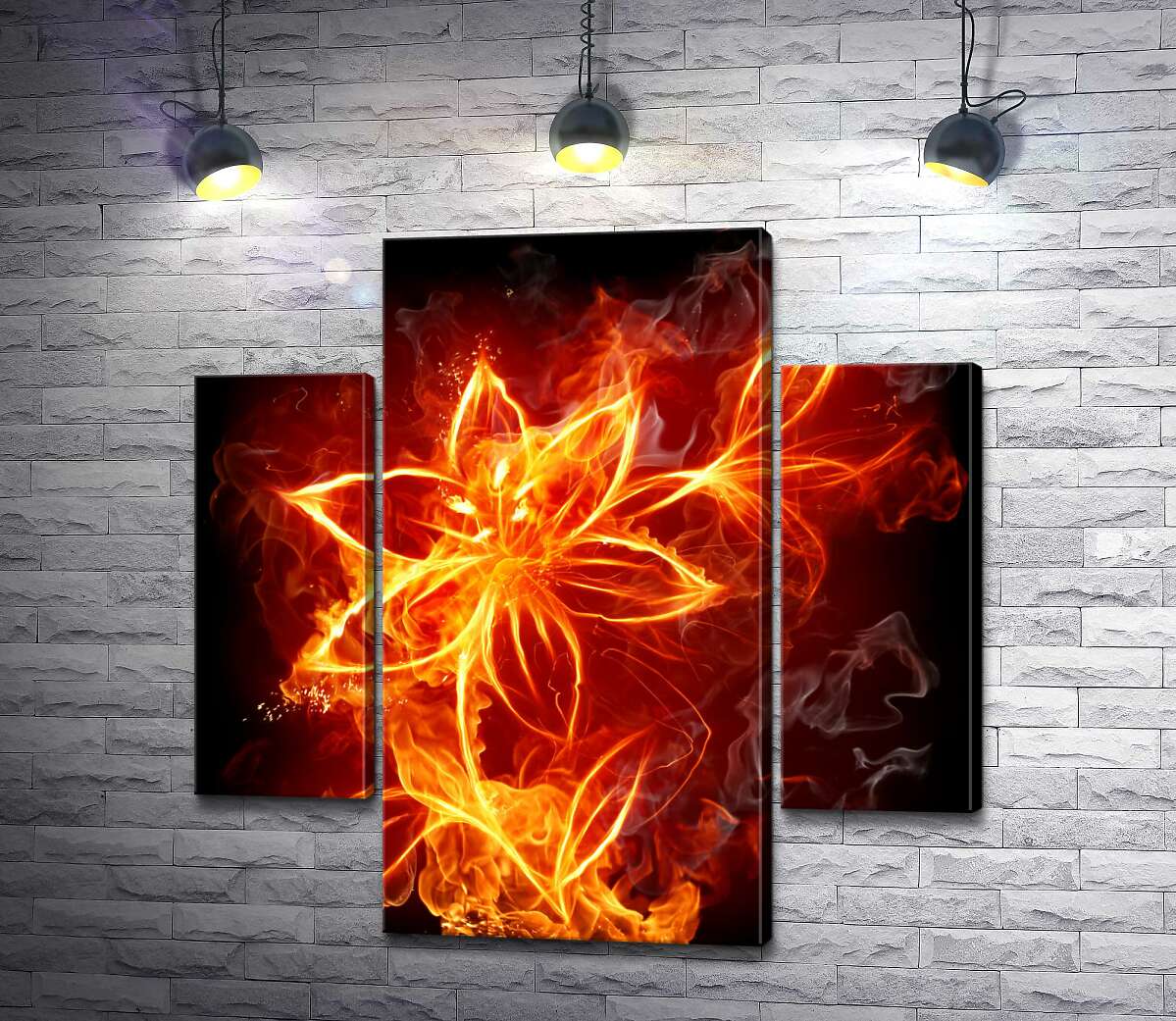 

Модульная картина ArtPoster Тонкие лепестки пламенной лилии 131x130 см Модуль №7