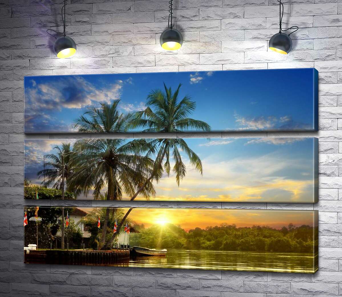 

Модульная картина ArtPoster Тропический причал тихого острова 100x66 см Модуль №13