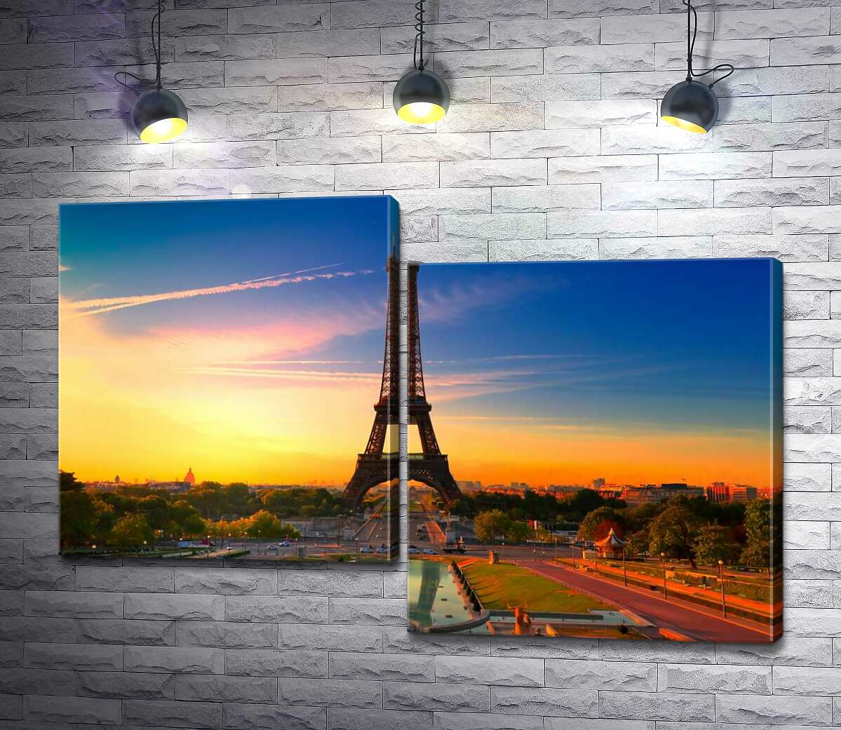 

Модульная картина ArtPoster Утро поднимает лучи на Эйфелеву башню (Eiffel Tower) 100x68 см Модуль №5