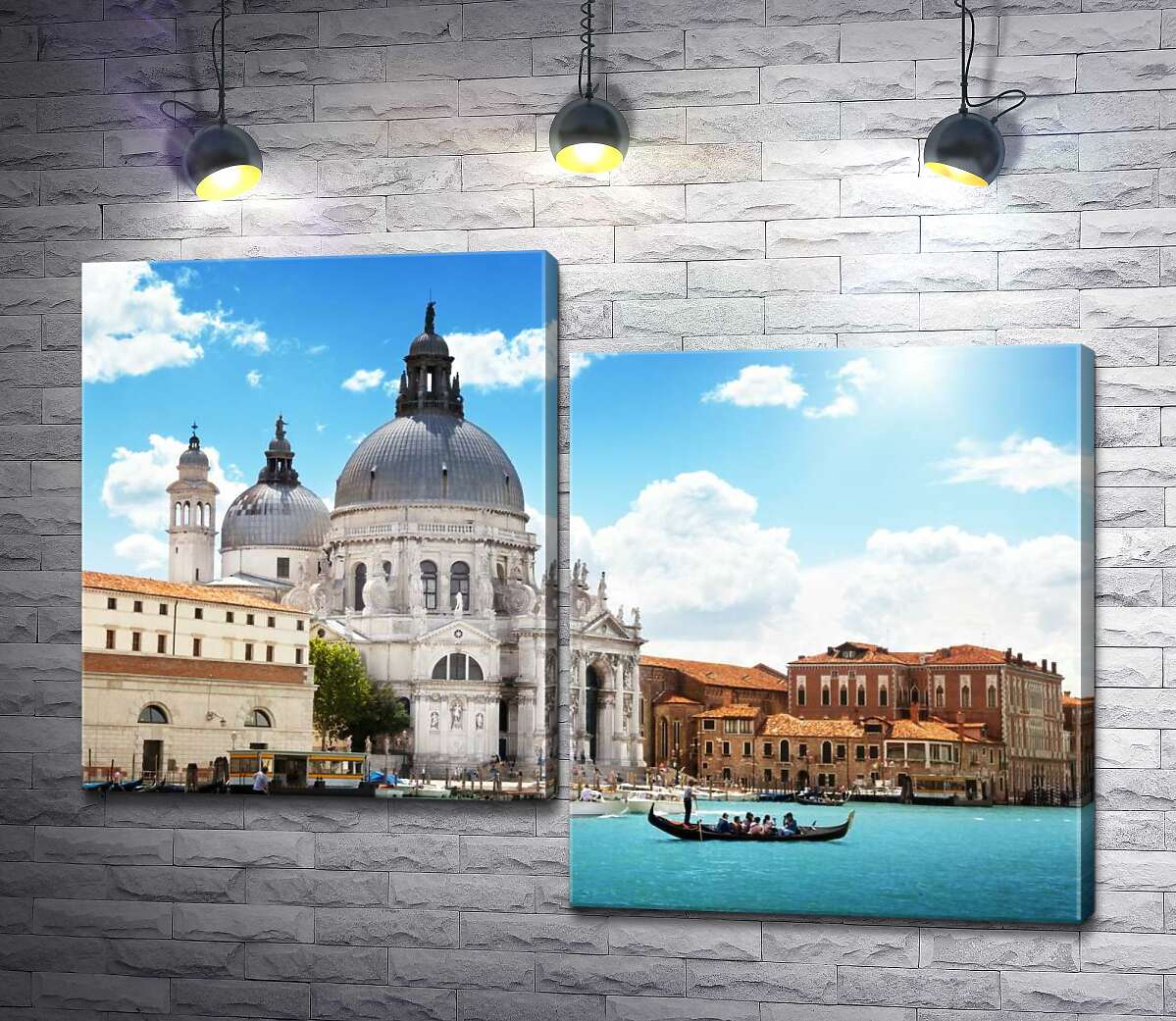 

Модульная картина ArtPoster Шедевр барокко, собор Санта-Мария-делла-Салуте (Basilica di Santa Maria della Salute), возвышается над Гранд-каналом (Canal Grande) 100x72 см Модуль №5