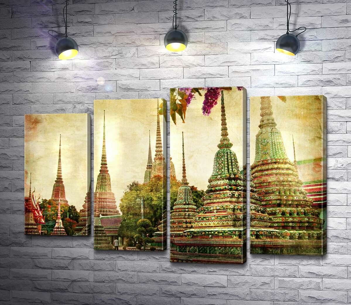 

Модульная картина ArtPoster Храмовый комплекс Ват Пхо (Wat Pho) в Бангкоке 80x54 см Модуль №21