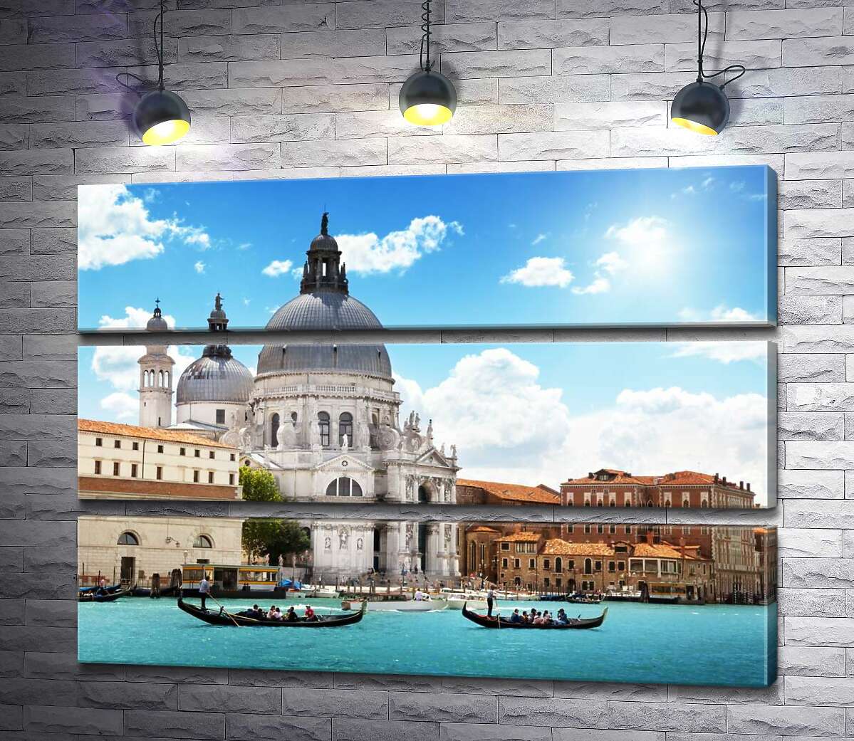 

Модульная картина ArtPoster Шедевр барокко, собор Санта-Мария-делла-Салуте (Basilica di Santa Maria della Salute), возвышается над Гранд-каналом (Canal Grande) 84x60 см Модуль №13