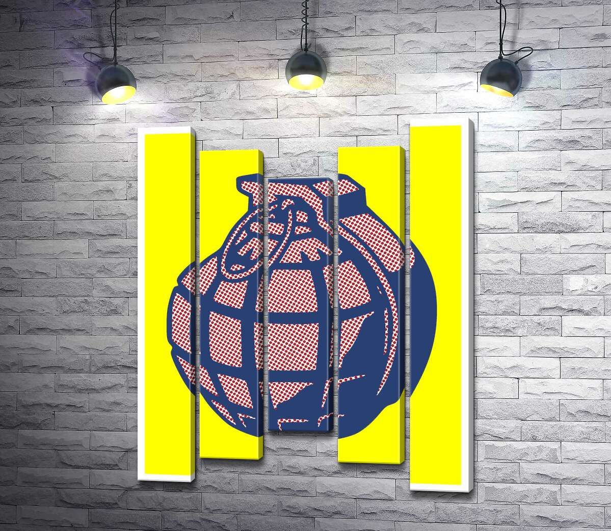 

Модульная картина ArtPoster Яркий арт ручной гранаты 130x169 см Модуль №28