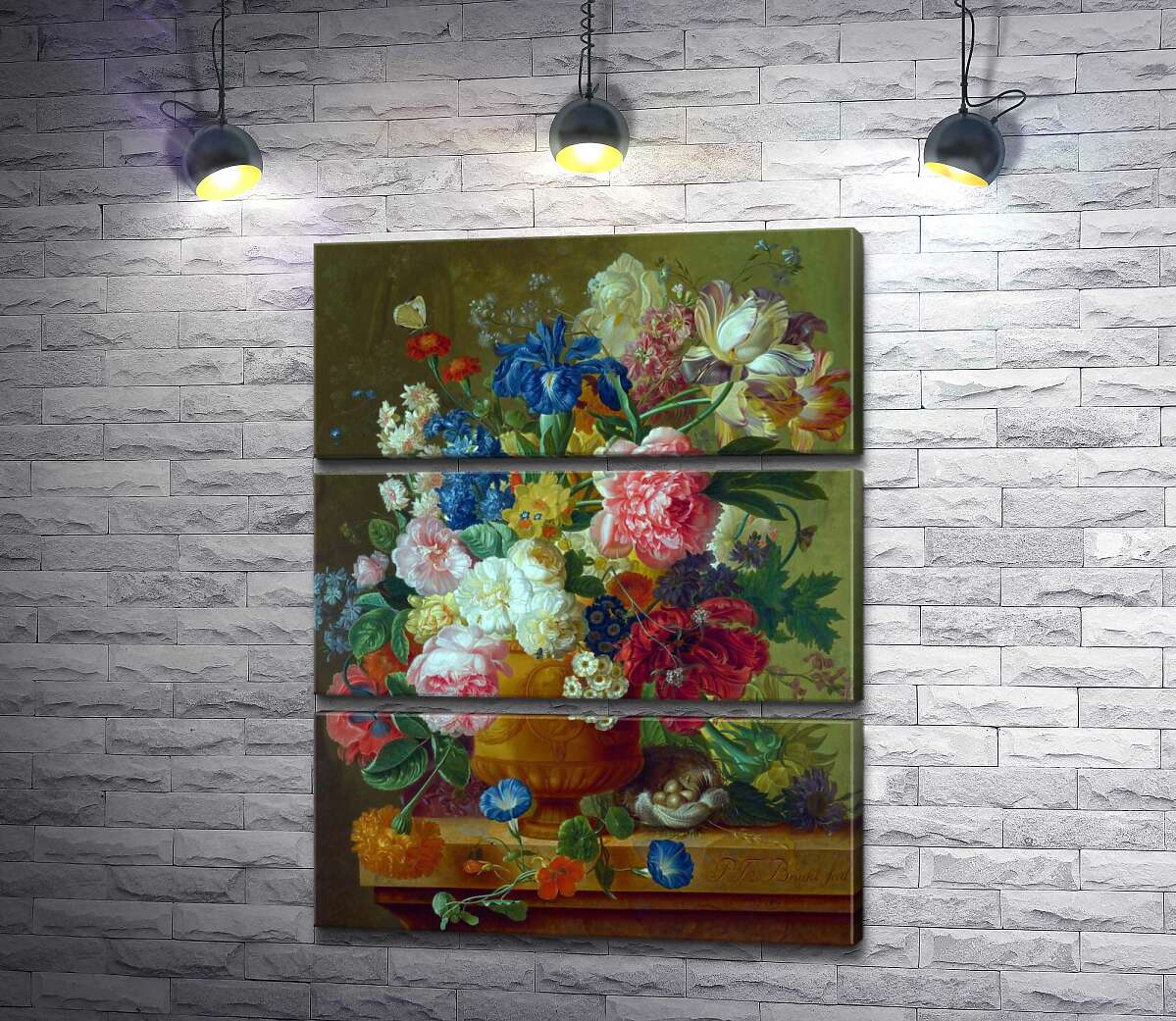 

Модульная картина ArtPoster Цветы в вазе (Flowers in a Vase) – Пауль Теодор ван Брюссель (Paul Theodor van Brussel) 100x129 см Модуль №13