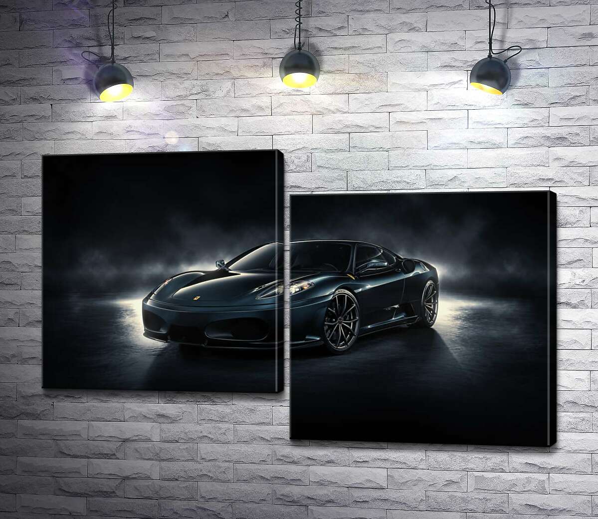 

Модульная картина ArtPoster Черное благородство автомобиля Ferrari F430 130x82 см Модуль №5