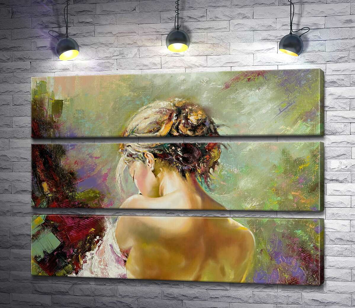 

Модульная картина ArtPoster Шелковистая обнаженность девичьей спины 85x60 см Модуль №13