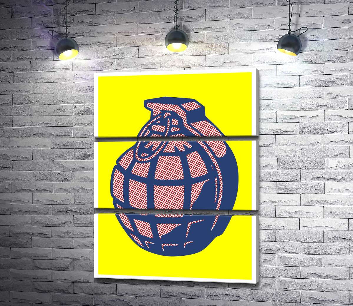 

Модульная картина ArtPoster Яркий арт ручной гранаты 50x66 см Модуль №13