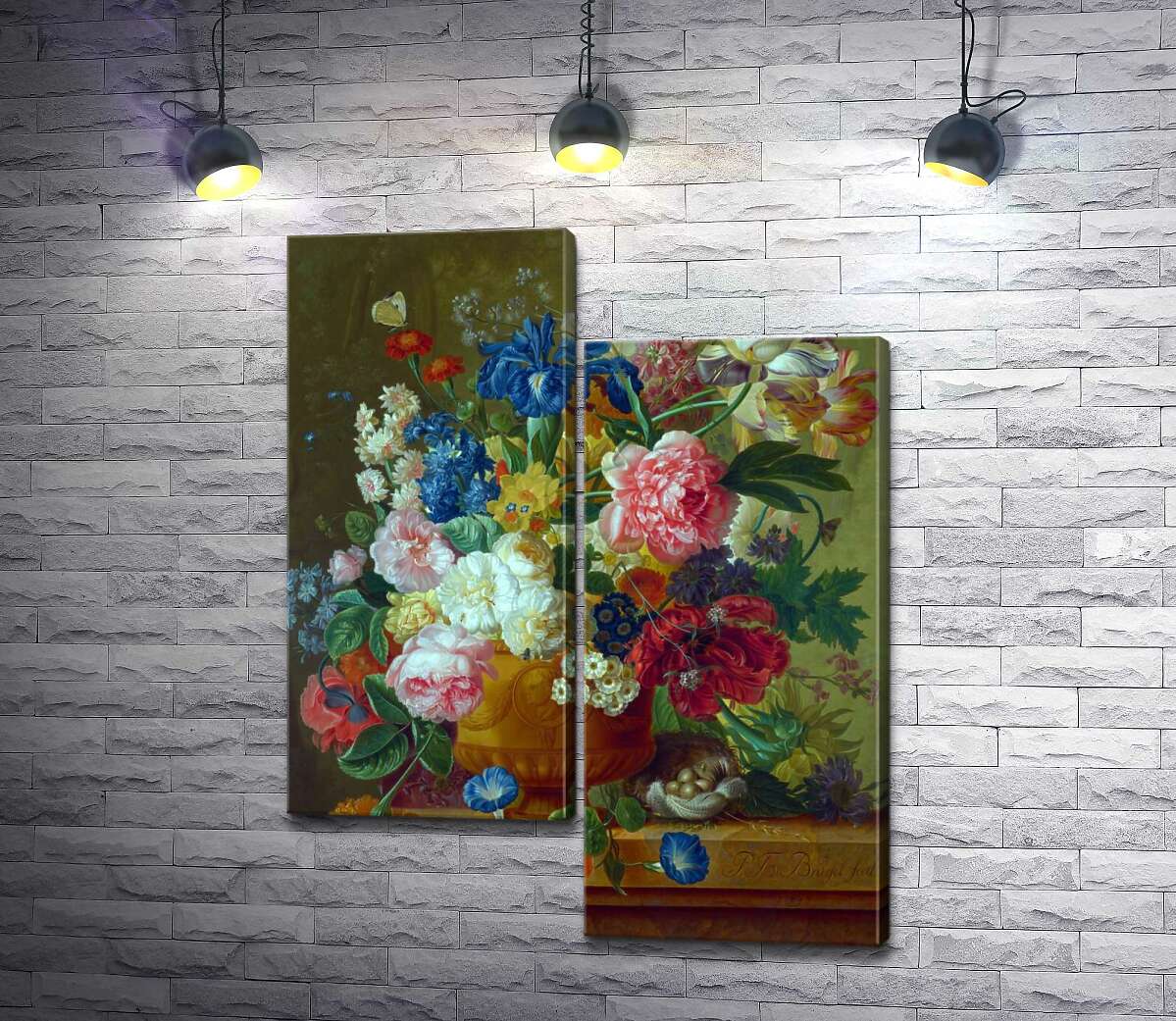 

Модульная картина ArtPoster Цветы в вазе (Flowers in a Vase) – Пауль Теодор ван Брюссель (Paul Theodor van Brussel) 130x168 см Модуль №5