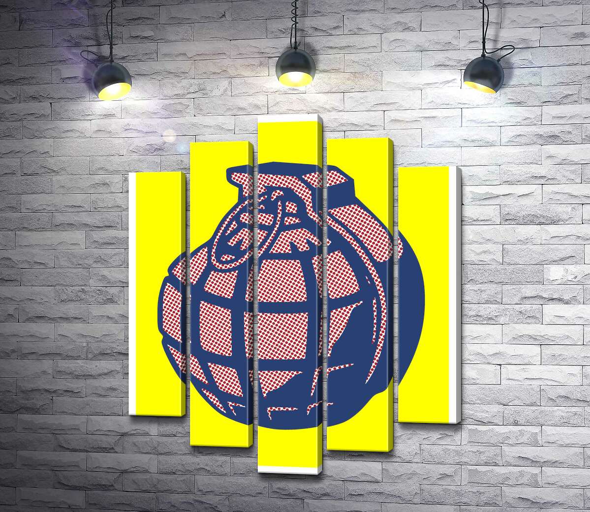 

Модульная картина ArtPoster Яркий арт ручной гранаты 130x169 см Модуль №26