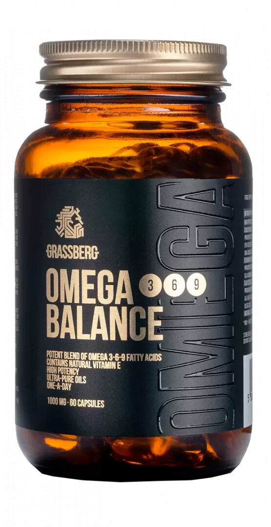 

Омега 3-6-9 Omega 3-6-9 Balance Grassberg 1000 мг 60 капсул (GSB004)
