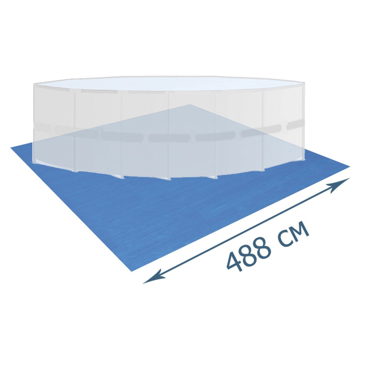

Подстилка для бассейнов Bestway 58003 тарпаулин (488х488) см синяя (in-58003)