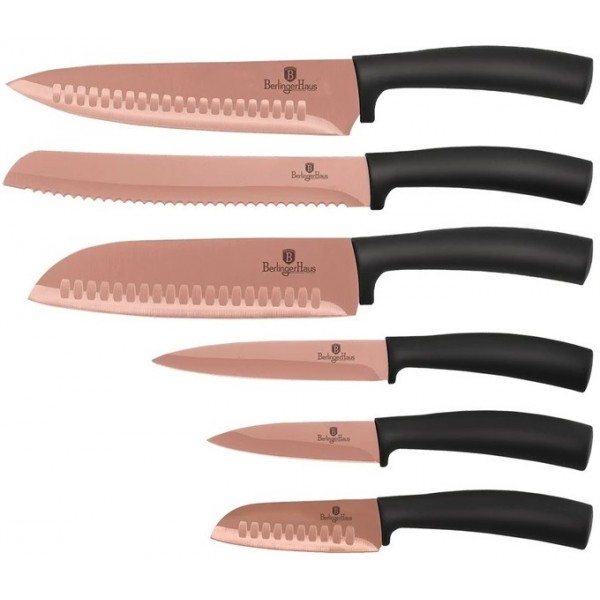 

Набор ножей 6 предметов Metallic Line Rose Gold Edition Berlinger Haus BH-2611-SO