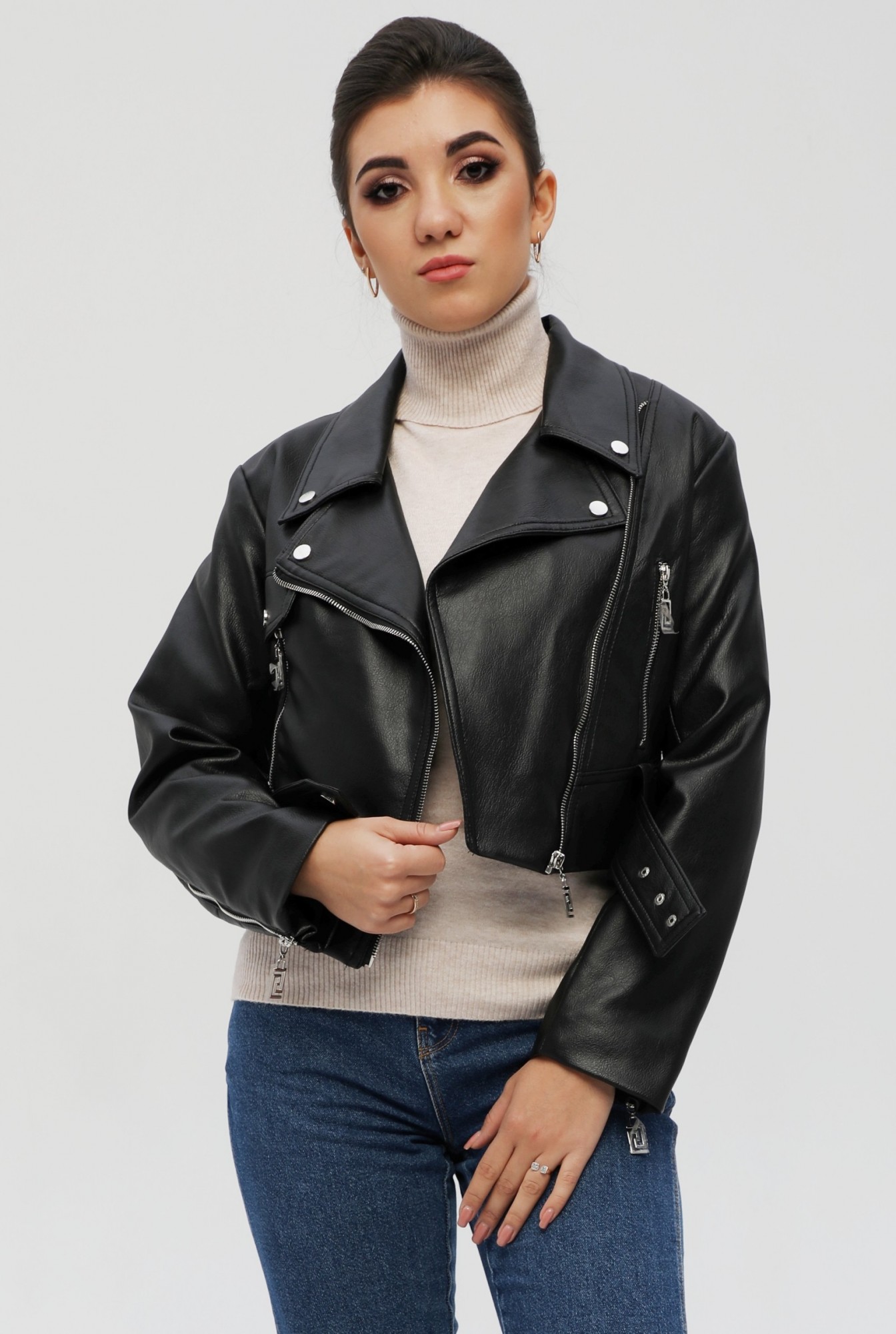 

Куртка Exclusive moda М-281  Черная, Куртка Exclusive moda М-281 48 Черная