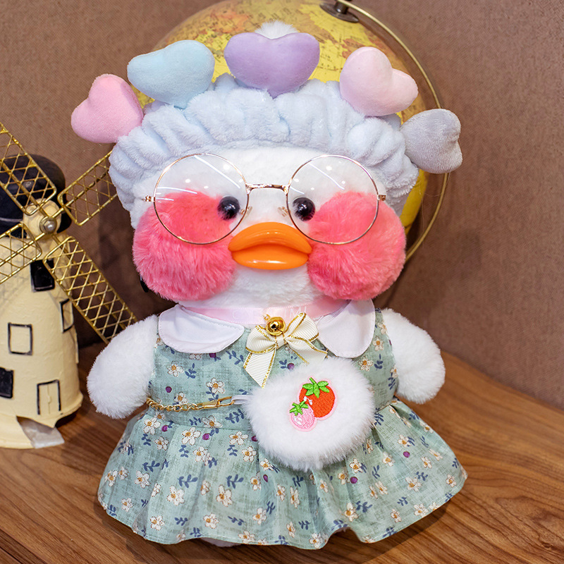

Мягкая игрушка Утка Лалафанфан Lalafanfan Duck Cafe Mimi плюшевая 00011