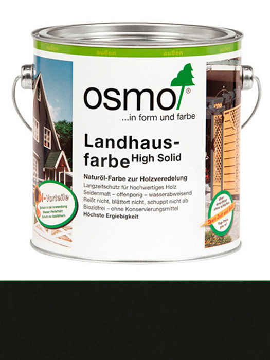 

Защитное цветное не прозрачное масло Osmo Landhausfarbe 2,5 L Серо-черная 2703 (4006850101412)
