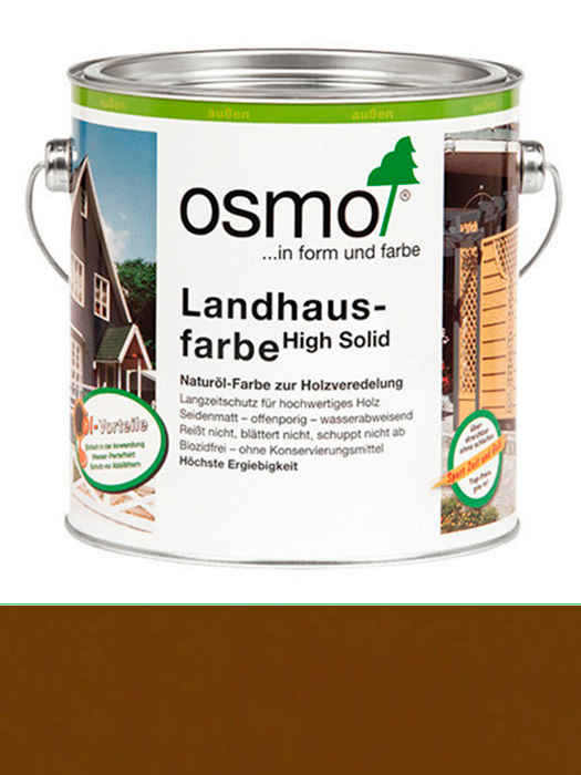 

Защитное цветное не прозрачное масло Osmo Landhausfarbe 2,5 L Коричневая 2606 (4006850101399)