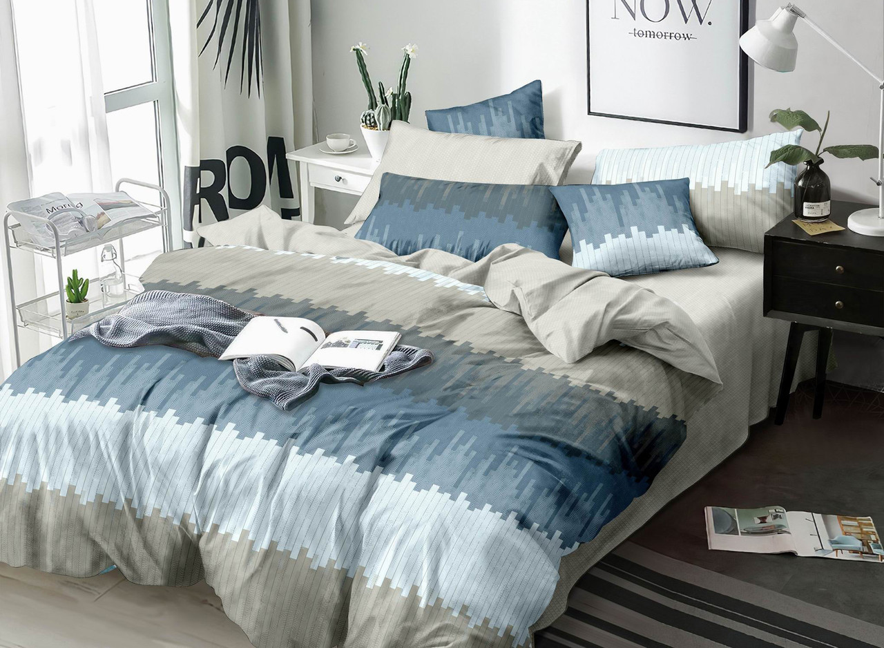 

Двуспальный комплект постельного белья на резинке 180*220 сатин Sleep Well