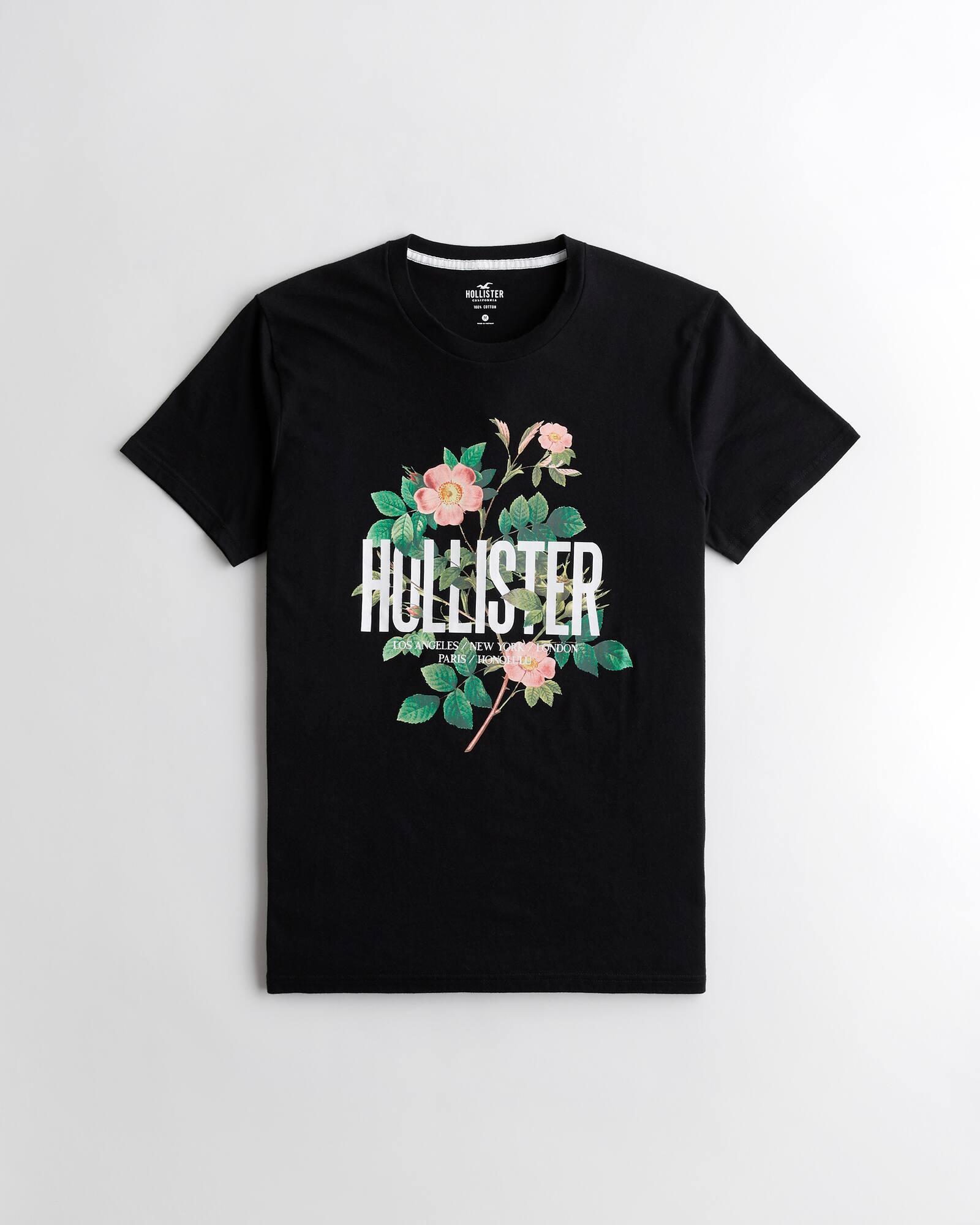 

Футболка Hollister HC9163M  Черный, Футболка Hollister HC9163M L Черный