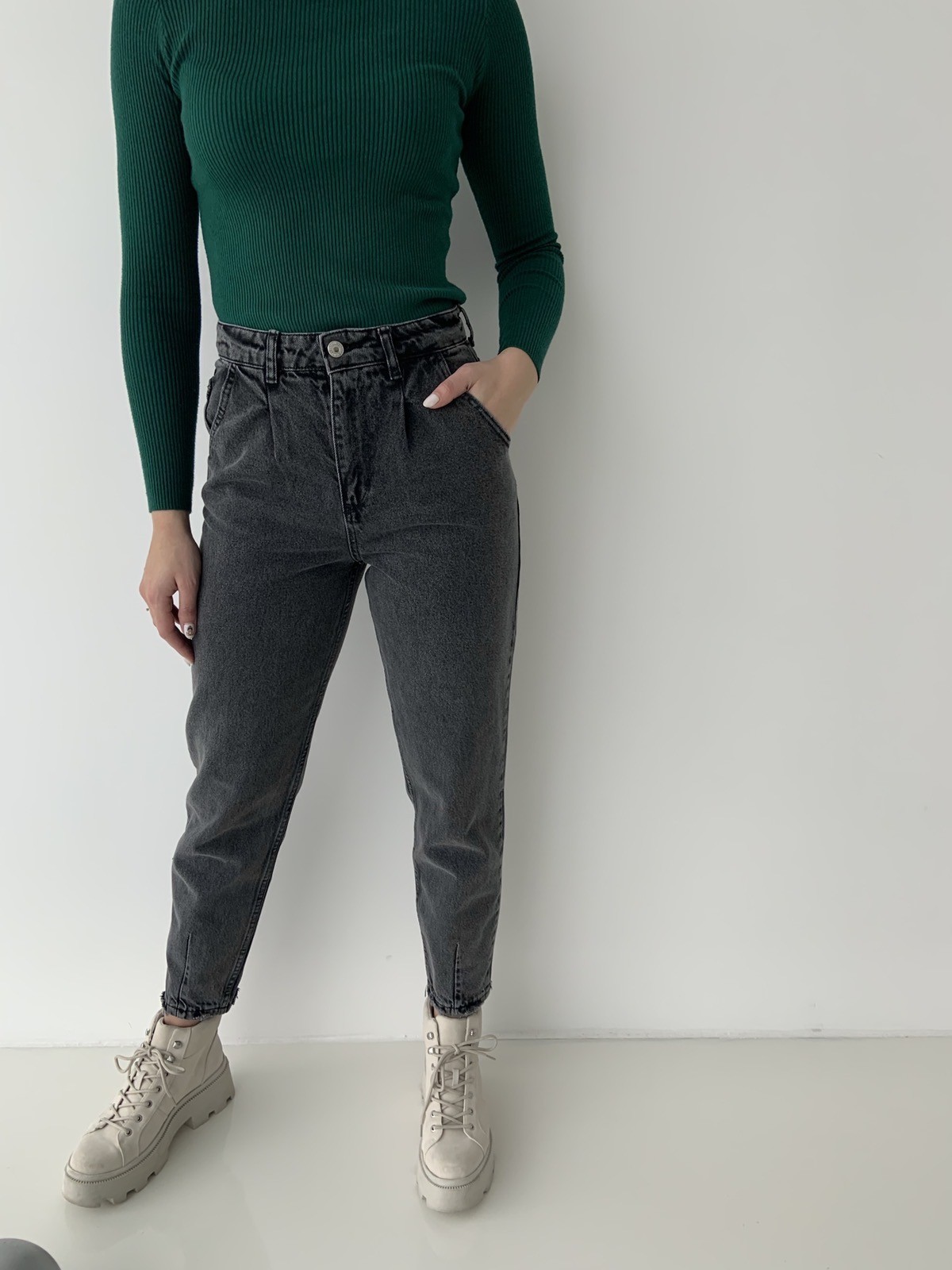 

Джинсы HG2 Women Denim серые клеш36