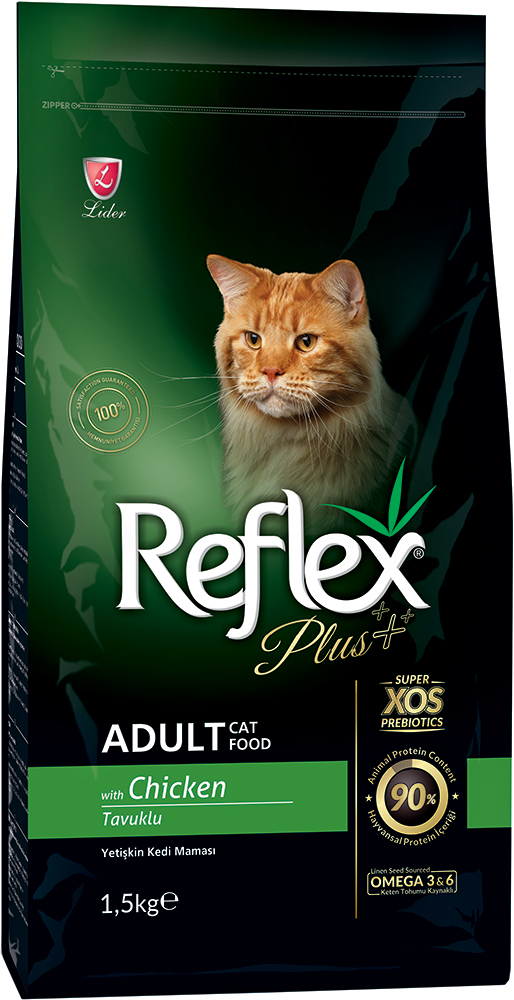 

Сухой корм Reflex Plus полноценный и сбалансированный для котов с курицей 1.5 кг