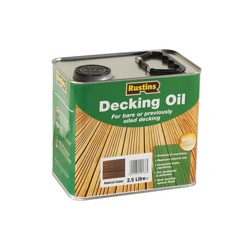 

Масло для террас Rustins Decking Oil Натуральный кедр Natural Cedar 2.5 л
